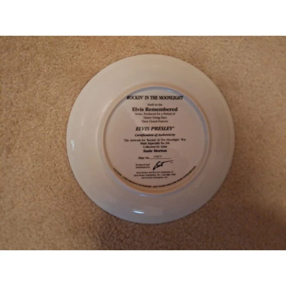 Elvis Presley Remembered Collector Plate  #6 